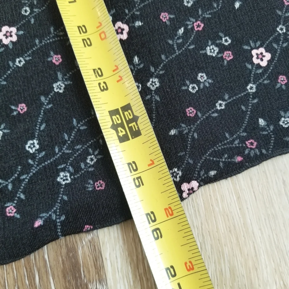 Susan Lawrence Floral Stretchy Maxi Skirt Made In USA Cottagecore Y2K Nylon 90s